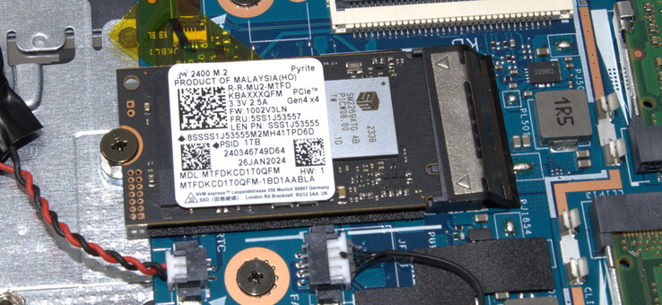 Un disque SSD PCIe 4 sert de disque système.