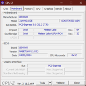 Carte mère CPU-Z