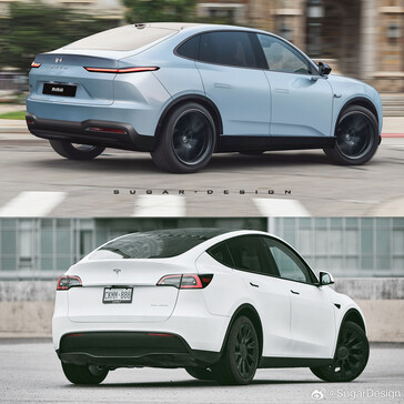 NIO Onvo vs Tesla Model Y par Sugar Design