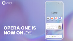 Opera One est désormais disponible sur iOS (Image source : Opera)