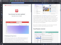 Vivaldi 7.0 avec onglets en mosaïque (Source de l&#039;image : Own)