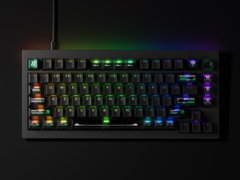 Le clavier de jeu Lemokey L5 HE 8K (coloris Cyber, noir et vert sur l&#039;image) est doté de commutateurs magnétiques à effet Hall et d&#039;un taux de scrutation et de balayage de 8000 Hz. (Source de l&#039;image : Lemokey)