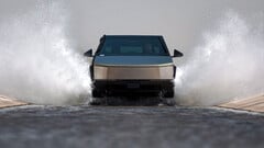 Le Cybertruck à l&#039;essai (image : Tesla)