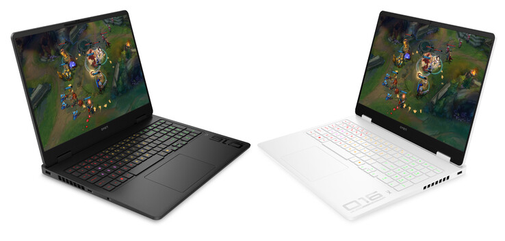 L'Omen 16 en Shadow Black et Ceramic White (Source de l'image : HP)