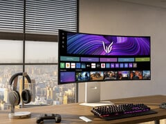 L&#039;UltraGear OLED 39GX90SA associe un écran WOLED de 240 Hz à l&#039;interface webOS de LG. (Source de l&#039;image : LG)