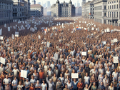 De nombreux militants écologistes ont été arrêtés en Serbie lors de manifestations contre la construction de mines de lithium (image source : DALL-E / AI)