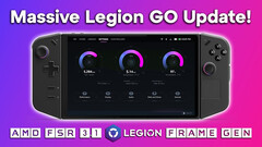 AMD FSR 3.1 et la génération d&#039;images débarquent sur le Lenovo Legion Go (Source de l&#039;image : ETA Prime sur YouTube)