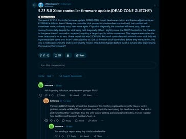 Xbox controller random inputs Reddit post (Unofficial Xbox support subreddit)