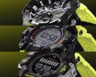 De haut en bas, la Casio G-Shock Gravitymaster GRB300RY-1A9, la Mudman GW9500MRY-1A9 et la Rangeman GPRH1000RY-1A9. (Source de l'image : Casio)