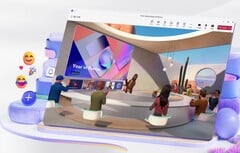 L&#039;espace de travail Microsoft Mesh 3D VR dans MS Teams est maintenant disponible pour tous les utilisateurs. (Source : Microsoft)