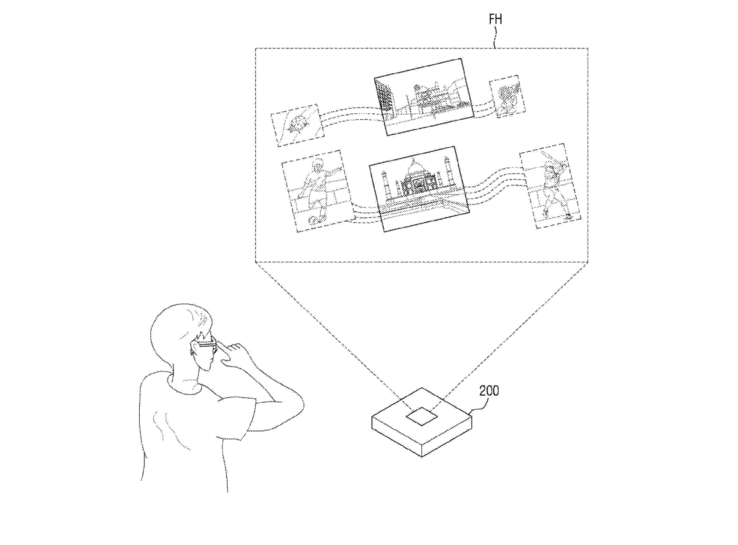 Diagramme de la demande de brevet de Samsung pour un dispositif d'affichage. (Source de l'image : USPTO)