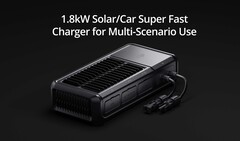 Le nouveau chargeur super rapide de DJI prend en charge la recharge simultanée en voiture et à l&#039;énergie solaire. (Source de l&#039;image : DJI)