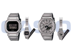 Les designs divulgués de la Casio GM-2100YM-8A et de la GM-5600YM-8. (Source de l&#039;image : Great G-Shock World)