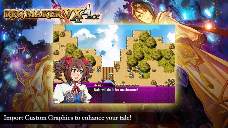 RPG Maker VX Ace permet également aux utilisateurs d'importer leurs propres graphiques lors de la conception de leur jeu. (Source de l'image : Steam)