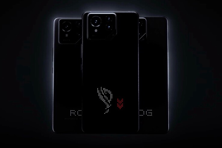 Le ROG Phone 9 est doté d'un mini-écran LED secondaire à l'arrière. (Source de l'image : Asus)