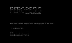 Écran de démarrage de Peropesis Linux (Image source : LinuxStory)