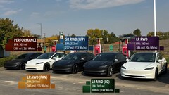 La Model 3 LR a largement dépassé son autonomie officielle (Image source : OutofSpec/YT)