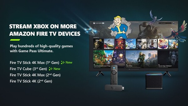 Le service Xbox Cloud Gaming est désormais disponible sur quatre appareils de streaming Amazon Fire TV. (Source : Xbox).