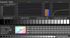 CalMAN : niveaux de gris (calibrés)