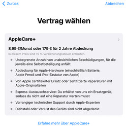 AppleCare+ est disponible en option.