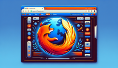 Interface de Mozilla Firefox (Source de l&#039;image : générée à l&#039;aide de DALL-E 3)