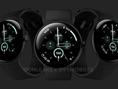 Selon les rumeurs, la série Pixel Watch 3 devrait être disponible en noir, noisette, argent et rose. (Source de l&#039;image : OnLeaks)