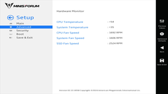 UEFI du Minisforum MS-A1