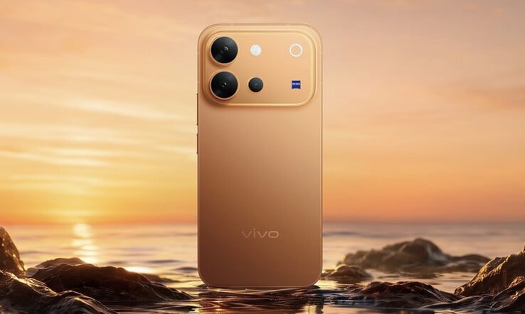 Le Vivo V80 en coloris « Sunrise Anthem ».