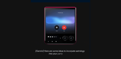 Gemini Live sur le Razr+. (Source de l&#039;image : Motorola)