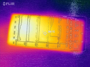 Carte thermique du front