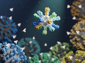 Les nanoparticules de protéines modifiées recouvertes de diverses protéines de la grippe, par exemple, peuvent nous aider à développer de nouvelles approches pour la mise au point de vaccins. (Source de l'image : Ian C. Haydon / UW Medicine Institute for Protein Design)