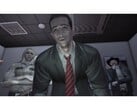 Capture d'écran de Deadly Premonition montrant le protagoniste et les autres personnages du jeu. (Source de l'image : Steam)