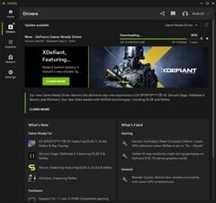 GeForce Téléchargement du pilote Game Ready 555.85 dans l&#039;application Nvidia (Source : Own)