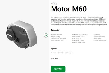 Le M60 est plutôt conçu pour les vélos de ville (source : Ananda)