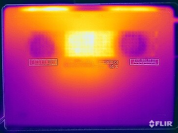 Essai de résistance aux températures de surface (face inférieure)