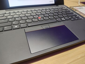 Lenovo ThinkPad T14s Gen 6 AMD : Touchpad (source de l'image : Benjamin Herzig)