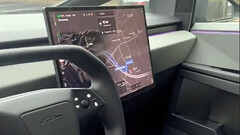 L&#039;interface utilisateur du Cybertruck (image : TeslaTownTexas/TikTok)