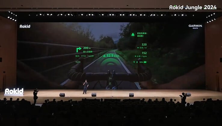 Rokid a annoncé l'intégration de Garmin. (Source de l'image : u/AR_MR_XR via Reddit)