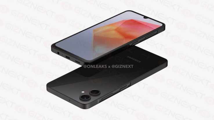 Un lecteur d'empreintes digitales latéral assurera la sécurité du Galaxy A06. (Source : @OnLeaks x GizNext)