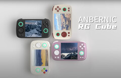 Anbernic vient de présenter le RG Cube en noir. (Source de l&#039;image : Anbernic)