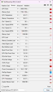 GPU-Z : MSI GeForce RTX 5070 Ti Ventus 3X OC