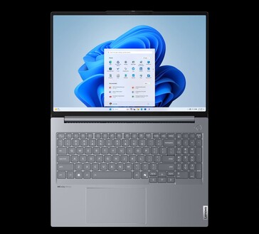 Écran et clavier du Lenovo ThinkBook 16 G7+ (source d'image : Lenovo)