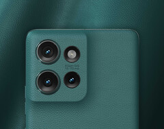 Le Edge 50 est disponible en Europe dans les coloris Koala Grey, Jungle Green et Peach Fuzz. (Source de l&#039;image : Motorola)