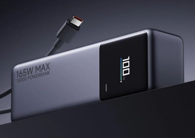 La banque d'énergie Xiaomi de 10k mAh est dotée d'un câble USB-C intégré. (Source de l'image : ITHome)