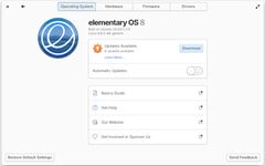 Les mises à jour du système sont déplacées vers les paramètres du système dans elementary OS 8 (Image source : elementary Blog)