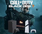 La bannière de Call of Duty : Black Ops 7 avec les consoles PS5 et Xbox (Source de l'image : capture d'écran, Call of Duty YouTube avec modifications)