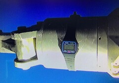 La Casio F91W, attachée au bras manipulateur d&#039;un ROV. (Source de l&#039;image : Watches of Espionage)