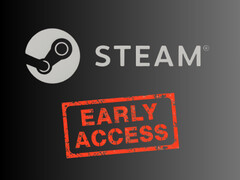 Bannière montrant le logo Steam avec le cachet de l'accès anticipé (Source de l'image : Steam avec modifications)