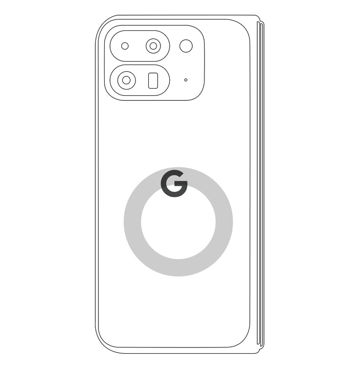 La conception décentrée de la bobine de charge sans fil de Google pourrait rendre le Pixel 9 Pro Fold difficile à charger sans fil sur n'importe quel chargeur sans fil vertical. (Source de l'image : Google)