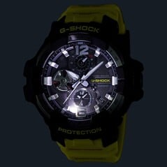 La Casio G-Shock Gravitymaster GRB300RY-1A9 est dotée d'un double affichage de l'heure et d'un système de recharge solaire. (Source de l'image : Casio)